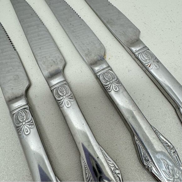 Vintage Heritage Mint LTD Royal Alister Stainless Steel Butter Knife Set of 4 - Picture 5 of 6